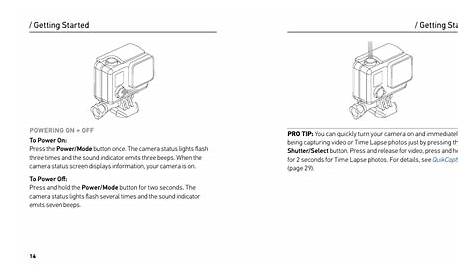 Getting started | GoPro HERO User Manual | Page 8 / 24