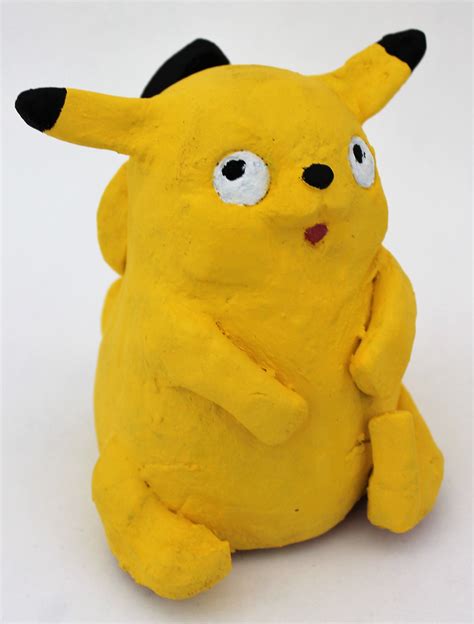 Clay Sculpture With Acrylic Paint Pokemon Character By Alexia Kids