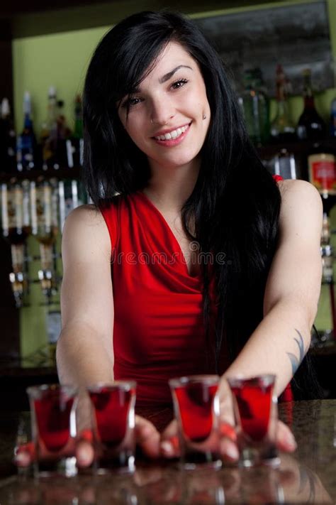 Barmaid Stock Photo Image Of Nightclub Cute Female