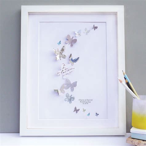 Personalised Wedding Butterflies Sweet Dimple Butterfly Artwork