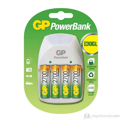 Gp Powerbank Pb11 Nite Lite 4 X 2700 Kalem Pil Hediyeli Fiyatı