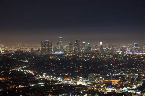 Night View Of Downtown Los Angeles Wallin And Klarich