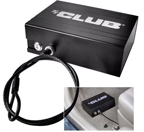 The Club Personal Vault Vehicle Portable Security Lock Box In Black New