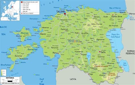 Maps Of Estonia Detailed Map Of Estonia In English Tourist Map Of