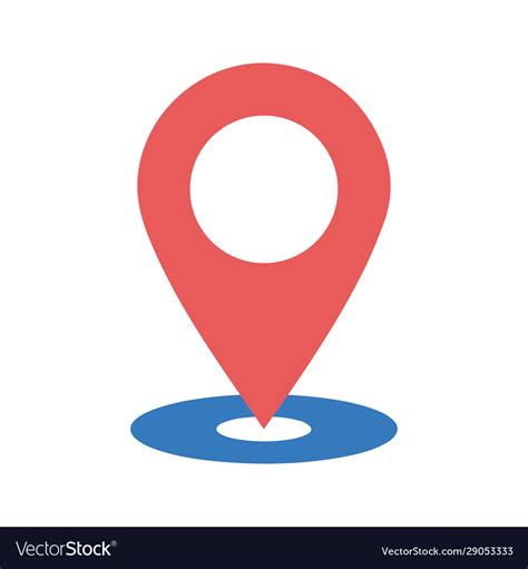 Location Icon Map Address Geographical Position Vector Image