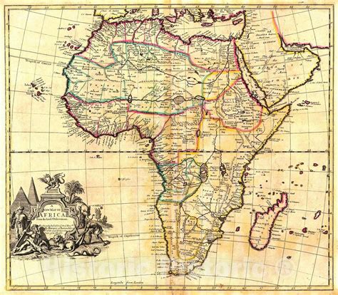 Antique Maps Vintage Maps Vintage Wall Art New Africa Africa Map
