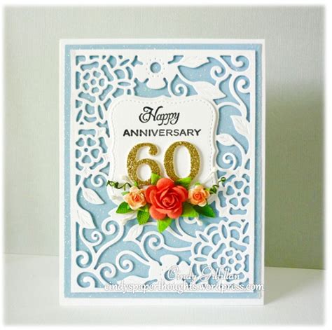 60th Wedding Anniversary Card Anniversary Cards Handmade 50th