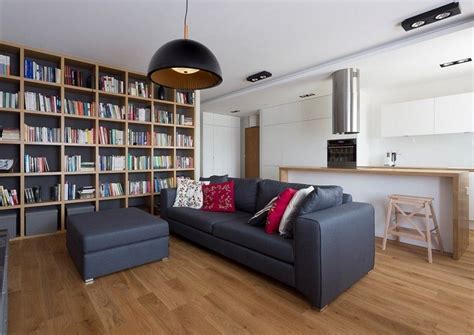 Rotes sofa als akzent im grauen interieur. Modernes Wohnzimmer mit dunklem Sofa einrichten: 55 Ideen
