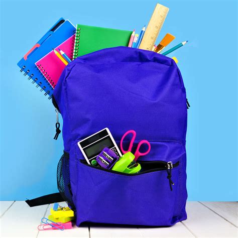 The Book Is Under The Backpack.