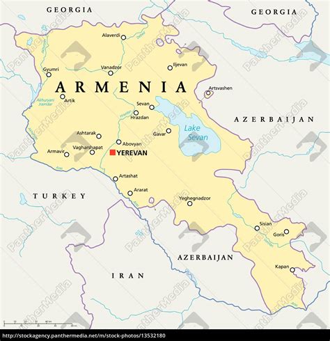 armenien political map - Lizenzfreies Foto - #13532180 ...