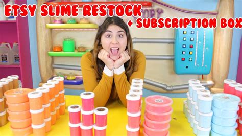 We Got Subscription Boxes Etsy Slime Restock Youtube