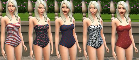 Dan hasil carian saya hanya menemukan saya dengan pakej postpaid dari umobile dan juga redone. Mod The Sims - Retro Inspired Strapless One Piece Swimsuit