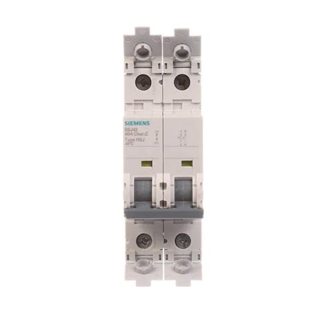 Siemens 40 Amp Double Pole Circuit Breaker Tripping Characteristic C