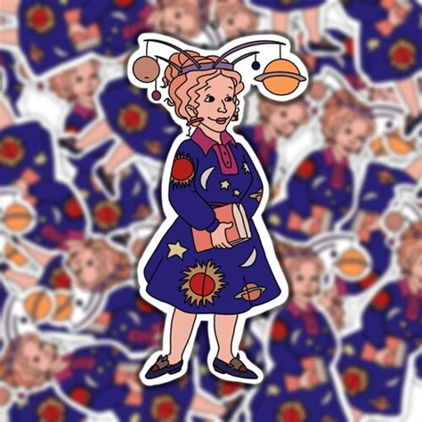 ms frizzle spelling bee sticker the magic school bus etsy