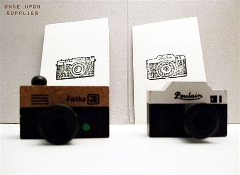 Set Of Two Retro Camera Rubber Stamps By Onceuponsupplies 800
