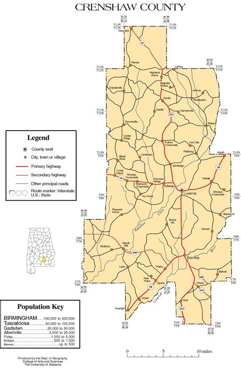 Maps Of Crenshaw County