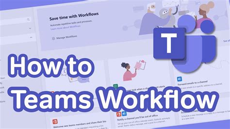 Microsoft Teams How To Create Workflows In Teams Youtube