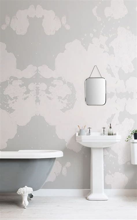 Rustic Wallpaper Bathroom Wallpaper White Wallpaper Mural Wallpaper