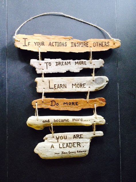 For any female boss who inspires. Leadership Inspirational Quote Driftwood Sign - boss gift ...