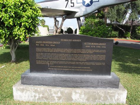 The Tuskegee Airmen Memorial At The Entrance To Proud Bird Yelp