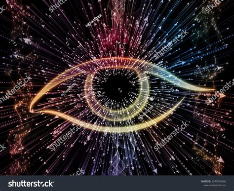 Eye Of Knowledge Series Composition Of Eye Icon And Arrow Burst On The