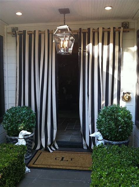 Black And White Striped Outdoor Curtains Oya Scarboro99