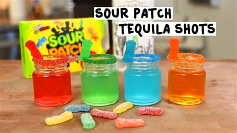 Sour Patch Tequila Shots Tipsy Bartender