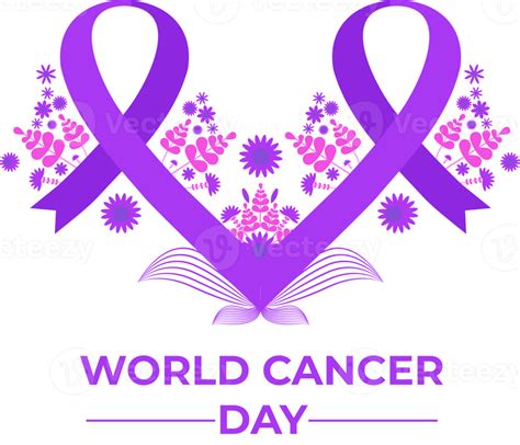 Free World Cancer Day Purple Ribbon 15130373 Png With Transparent