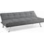Futon Sofa Bed Sleeper Convertible Couch 3 Seat Foldable Full Size With 