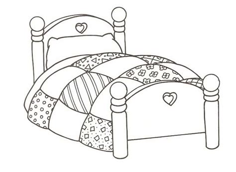 Desenhos De Cama Para Colorir