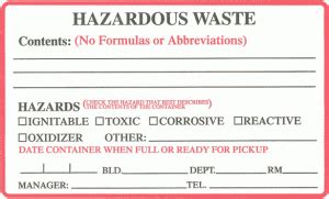 Materials Labeling And Signage Environmental Health And Safety