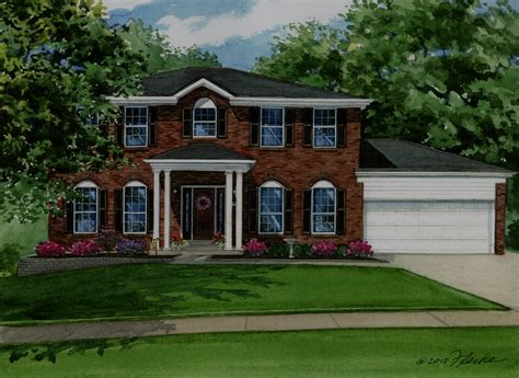 Inviting front entry hall showcases traditional appointments complimented by neutral decor, handsome hardwood floors and oversized windows that view park like setting and lush grounds. Best Of 7 Images Traditional Brick Homes - Building Plans ...
