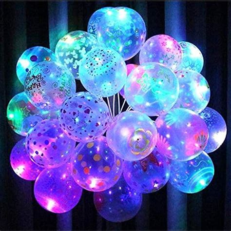 Skylofts Set Of 25 Led Balloons For Party Balloons For Birthday