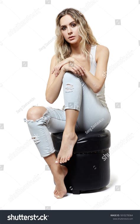 Barefoot Jeans Images Stock Photos And Vectors Shutterstock