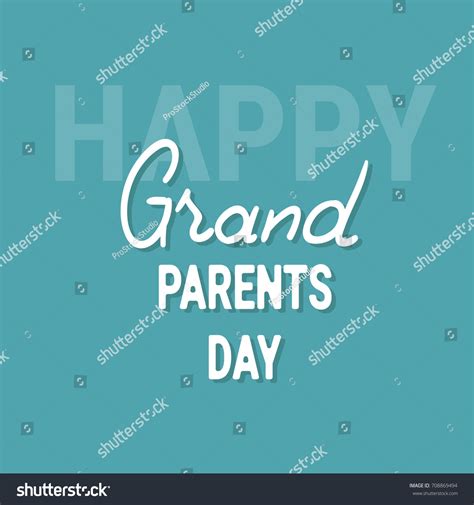 Happy Grandparents Day Greeting Card Banner Stock Vector Royalty Free