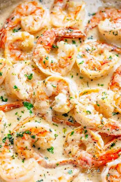 Creamy Garlic Shrimp With Parmesan Is A Deliciously Easy Shrimp Recipe Coated In Cooked
