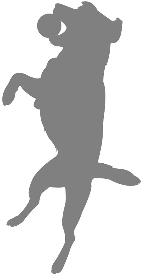 Dog Jumping Silhouette | Free vector silhouettes
