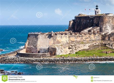 Morro castle, named after the three biblical magi, is a fortress guarding the entrance to havana bay in havana, cuba. El Morro Castle, San Juan, Puerto Rico Stock Image - Image ...