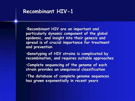 Ppt Molecular Epidemiology Of Hiv Powerpoint Presentation Free Download Id 4333440