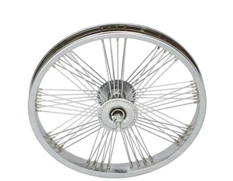 Premium Lowrider Bicycle Front Wheel For 16 Bikes Steel Chrome Cycling