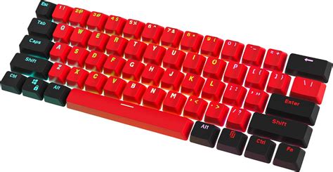 Only Keycaps Red Keycaps 60 Percent Custom Key Caps Set