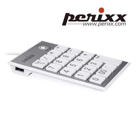 Perixx Peripad 202h Teclado Numérico Con Cable Usb Con Cubos Mini