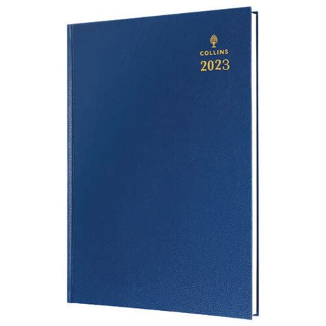 Collins A4 Desk Diary Week To View Blue 2023 4060 23 Hunt Office Uk