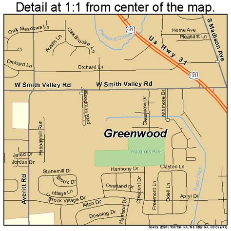 Greenwood Indiana Zip Code Map United States Map