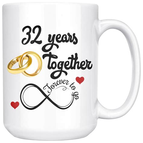 32nd Wedding Anniversary T For Him And Her Married For 32 Etsy