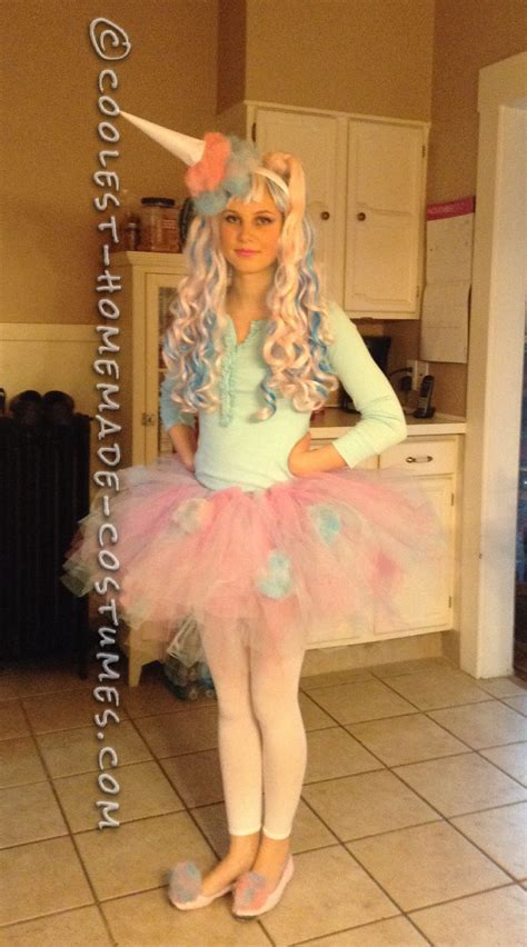 cute and sassy homemade cotton candy costume