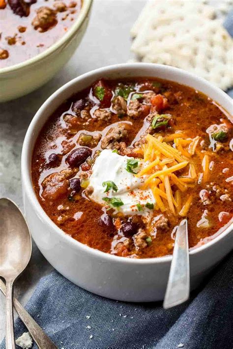 94 · get beef chili recipe from food network. The best east chili recipe made with ground beef ...
