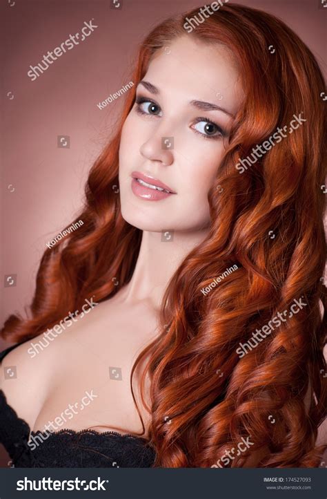 Red Hair Woman With Perfect Skin Spa Skincare Cosmetology Beauty