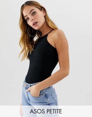 Discover women's petite clothing with asos. ASOS DESIGN Petite high square neck sleeveless body in ...