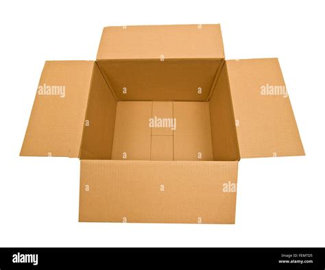 Empty Cardboard Box Stock Photo Alamy